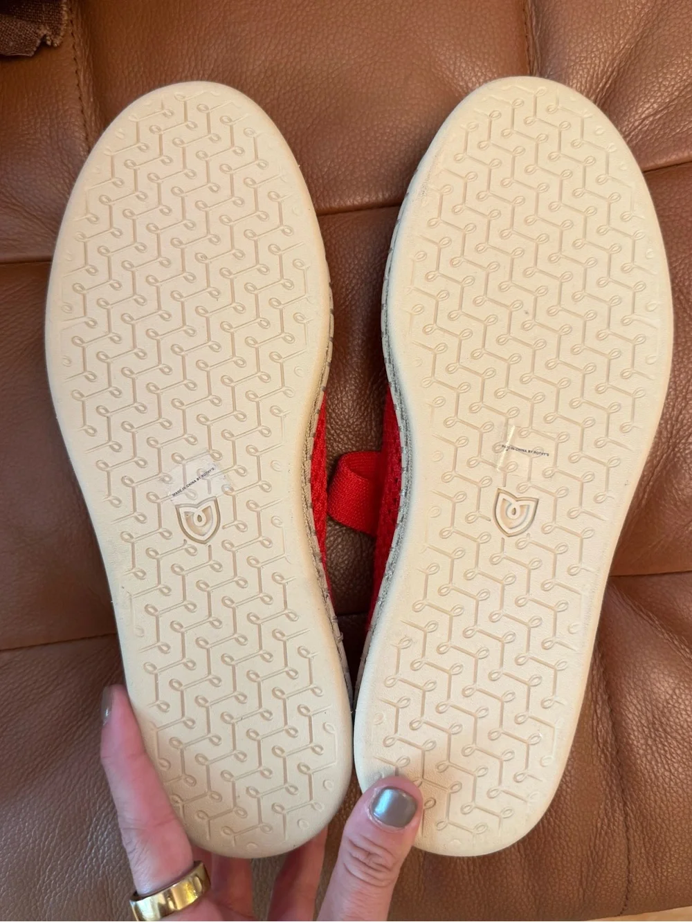 Rothy's The Mary Jane Espadrilles with Gold Buckle Size 7.5 NEW